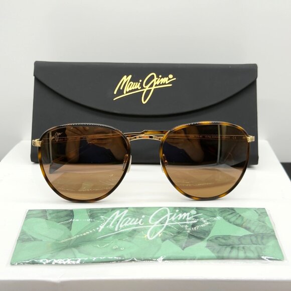 Maui Jim MJ854-10 Noni Tortoise with Gold HCL Bronze Polarized Sunglasses NOTE - Picture 1 of 12